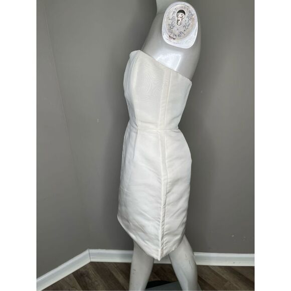 Alexia Maria Silk Faille Strapless Mini Dress - Picture 3 of 6